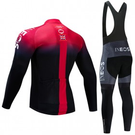 Completo Maglia ML + Pantaloncino con bretelle ML 2019 TEAM INEOS N001